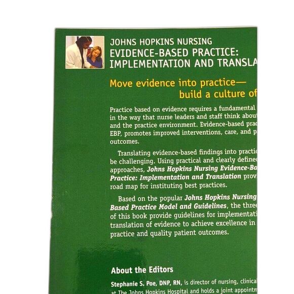 Johns Hopkins Nursing Evidence-Based - Paperback, by Stephanie Poe - Very Good - Picture 4 of 6